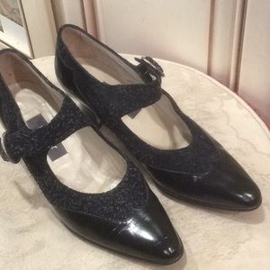 💕 Bally women’s black leather pump shoes Sz 5.5M